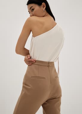 Lena Pintuck Tailored Pants