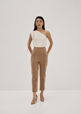 Lena Pintuck Tailored Pants