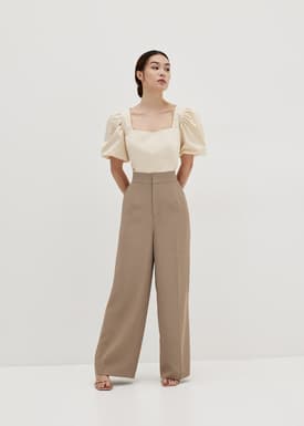 Aries Puff Sleeve Shell Top