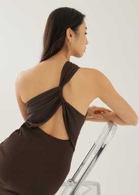 Kristina Padded Twist Back Dress