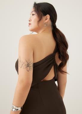 Kristina Padded Twist Back Dress