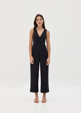 Sofi Padded Plunge Straight Leg Jumpsuit
