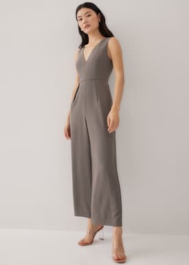 Sofi Padded Plunge Straight Leg Jumpsuit
