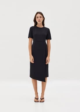 Evalynn Asymmetrical Column Dress