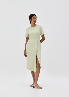 Evalynn Asymmetrical Column Dress
