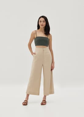 Nyra Linen Wide Leg Culottes