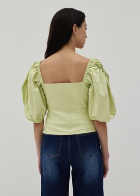 Serena Bustier Puff Sleeve Top