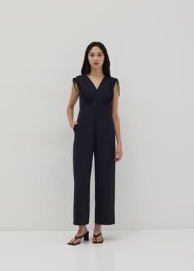 Chiara Tie Back Drawstring Jumpsuit