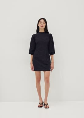 Aurelia Broderie Balloon Sleeve Dress