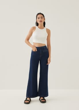 Fran Jersey Crop Tank Top