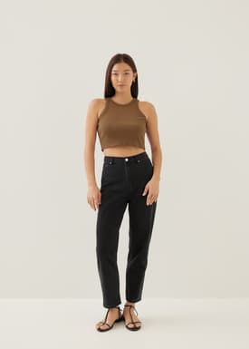 Fran Jersey Crop Tank Top