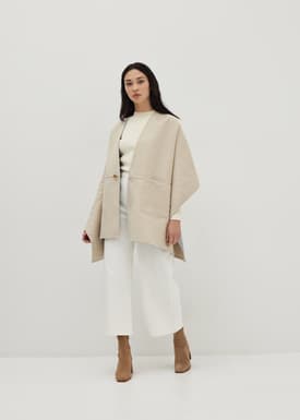 Juliette Double-faced Wool Blend Cape