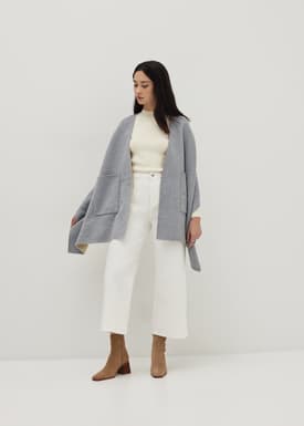 Juliette Double-faced Wool Blend Cape