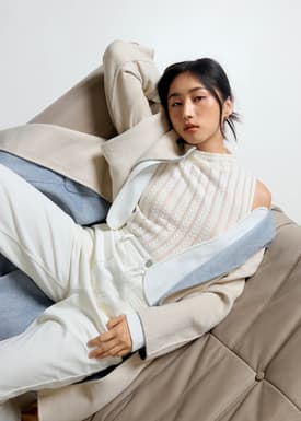 Reversible Wool Blend Coat