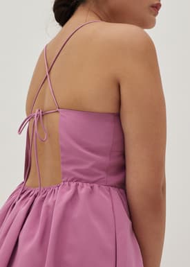 Bessie Padded Tie Back Dress