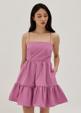 Bessie Padded Tie Back Dress