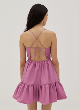 Bessie Padded Tie Back Dress