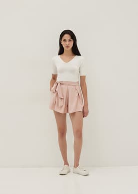Lola Tie Front A-line Shorts