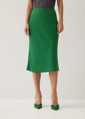 Milana Bias Cut Midi Skirt
