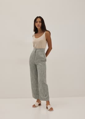 Bexley Tweed Straight Leg Pants
