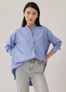 Natasa Mandarin Collar Shirt