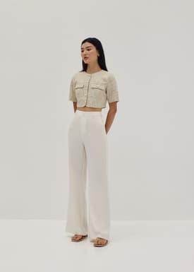 Denice Tweed Boxy Top