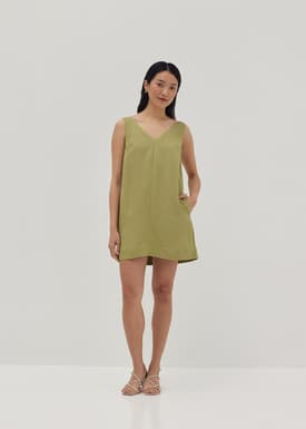 Laureen Linen Shift Dress