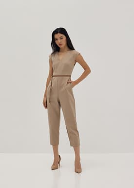Mitchell Belted Tailored Jumpsuit