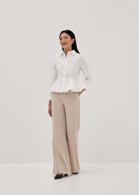 Coraline Peplum Collar Shirt
