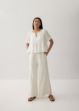 Misha Relaxed Cotton Blouse