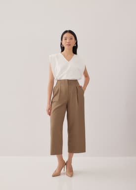 Maiah Tailored Pleat Trousers