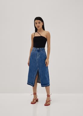 Niana Asymmetric Toga Top