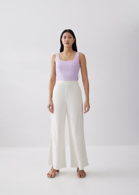 Franchette Textured Bustier Top