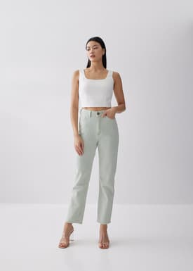 Franchette Textured Bustier Top