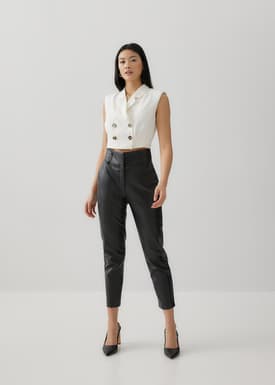 Maxene Padded Linen Vest