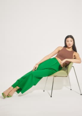 Simona Button Straight Leg Pants