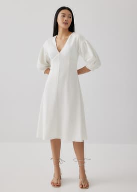 Roween Padded Puff Sleeve Dress