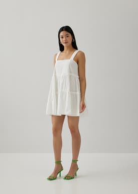 Shree Broderie Babydoll Dress