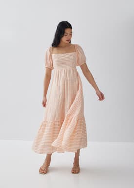 Owen Broderie Panel Dress