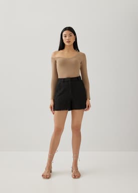 Frannie Asymmetric Knit Top