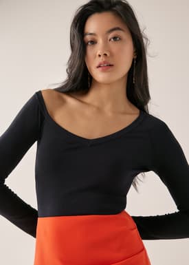 Frannie Asymmetric Knit Top