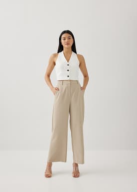 Merlin Tweed Crop Vest