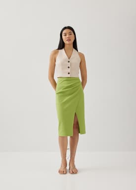 Merlin Tweed Crop Vest