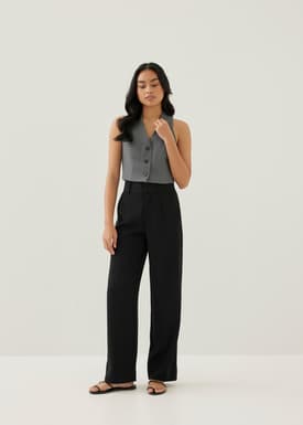 Merlin Tweed Crop Vest
