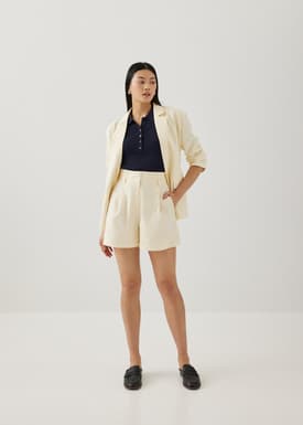 Silvia Tailored Linen Shorts