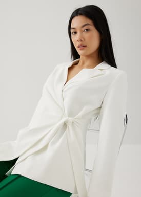Elina Front Wrap Blazer