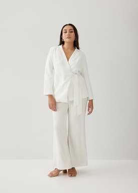 Elina Front Wrap Blazer