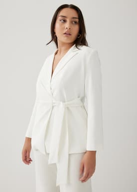 Elina Front Wrap Blazer
