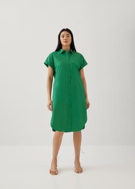 Clarita Poplin Shirt Dress