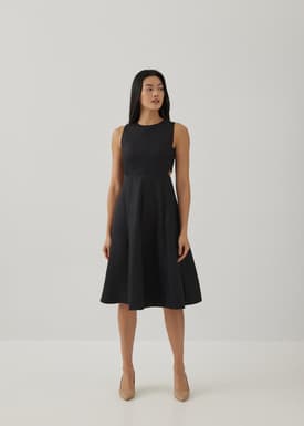 Inka Textured Fit & Flare Dress